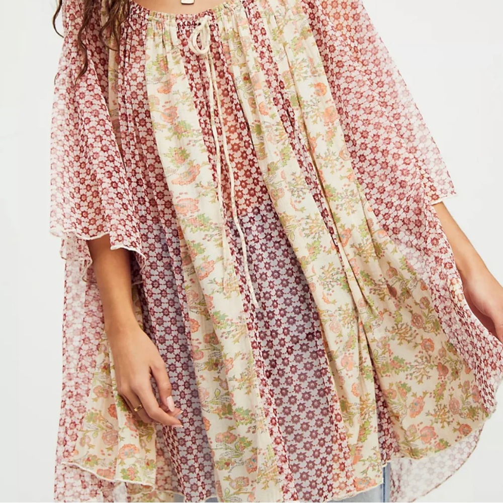 Free People Floral Mini Dress - Picture 4 of 5